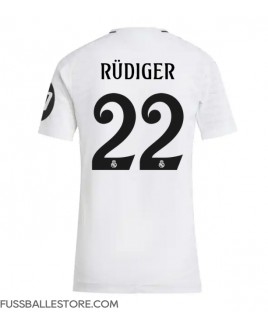 Günstige Real Madrid Antonio Rudiger #22 Heimtrikot Damen 2024-25 Kurzarm